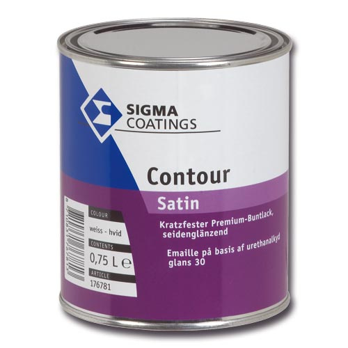 Sigma Contour Satin - Wit - 1 liter
