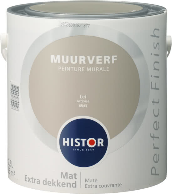 tempo Klein Imperial Histor Perfect Finish Muurverf Mat - Lei 6943 - 2,5 Liter | Histor Perfect  Finish Muurverf | VERFPLANEET