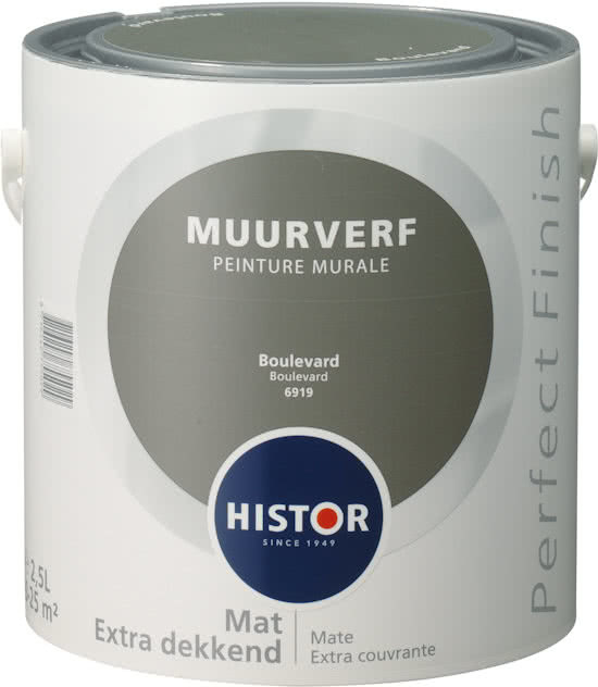 Histor Perfect Finish Muurverf Mat - Boulevard 6919 - 2,5 Liter