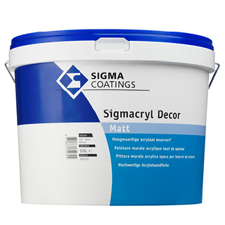Bederven hoofdpijn Ongewijzigd SIGMACRYL Decor MAT - SIGMA muurverf - WIT - 1 liter - SCHROBVAST |  Professionele latex | VERFPLANEET