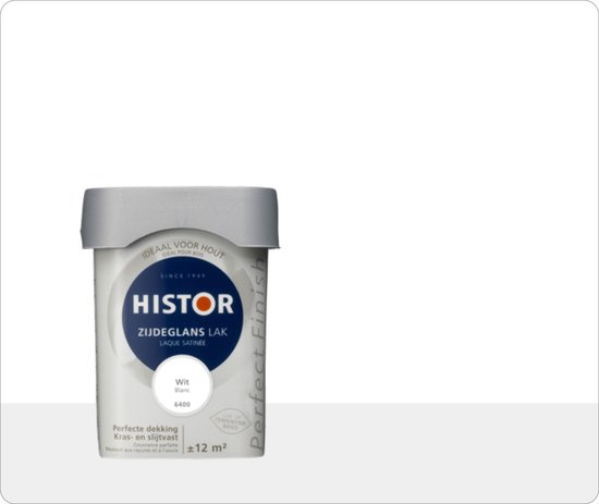 Conclusie Kiezen zege Histor Perfect Finish Zijdeglans - Wit 6400 - 0,75 liter | Zijdeglans  terpentine verdunbaar | VERFPLANEET