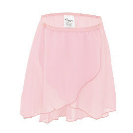 CAD800C Child Chiffon Wrap Skirt PNK Capezio