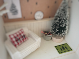 Feestdagen | Kerst | deurmat | groen |  3 trees