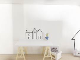 Slaapkamer | mini stickers | opgebird | huisjes