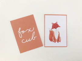 Wanddecoratie | Posters | Darling Prints | Fox cub | 2 prints