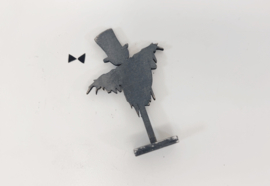 Halloween | new collection | Vogelverschrikker op standaard | zwart mat