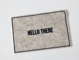 1:6 | home accessories | doormat | hello there | sand + black