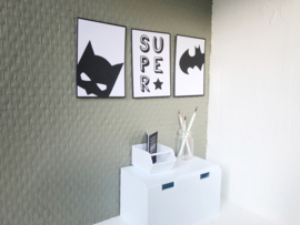 Wanddecoratie | Posters | Darling Prints | Batmen | 3 prints