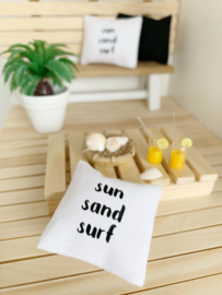Textiel | kussens | 4 x 4 cm | sun sand surf.