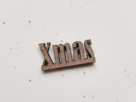 Kerstmis | walnoten hout | woord XMAS
