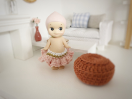 Mini Tipi | rokje sonny angel | goud + baby roze + wit