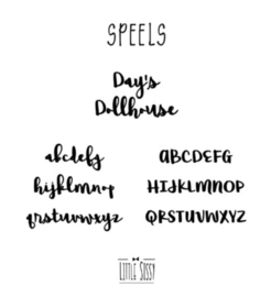 Dollhouse Naamsticker | 1:12 & 1:16 | keuze uit 5 lettertypes.