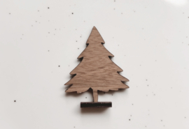 Kerstmis | walnoten hout | kerstboom standaard