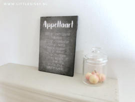 1:6 | Kitchen | Chalkboard | Appeltaart (NL)