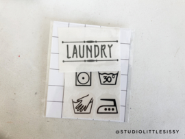 Badkamer | Sticker | Laundry + wastekens