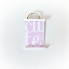 Wanddecoratie | Posters | "Cute little thing" pink