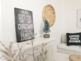 Feestdagen | kerst | krijtbord | Best gift is Family