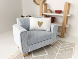 Woonkamer | Meubels | Licht blauwe Love Seat