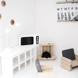 Living room | White televison Dollhouse