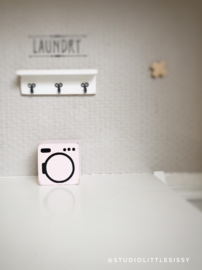 Bathroom | washing machine | pink