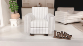 Seat | 1:16 | gray - white striped