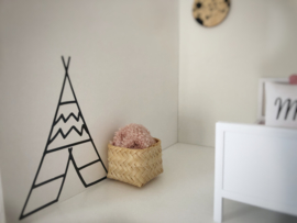 Livingroom | Wicker basket | tall