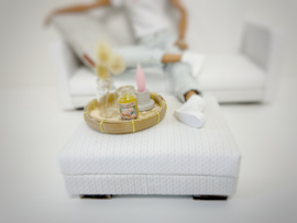 1:6 | Seats & Sofas | White | Poof
