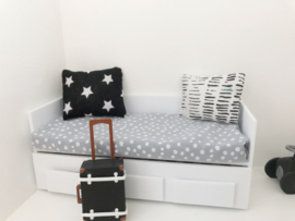 Mattresses | 3design | 1:16 sofa bed | 1 person | grey with dots