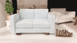 2 seats sofa | 1:16 | light blue rib