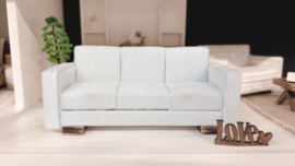 3 seat sofa | 1:16 | light blue rib
