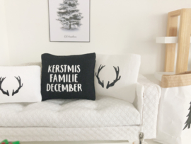 Holidays | Christmas | Cushion 4 x 5 cm | white with antlers