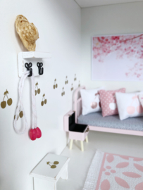 Lobby | pink coat rack | 2 hooks