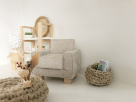 Living room | Crochet | basket | natural