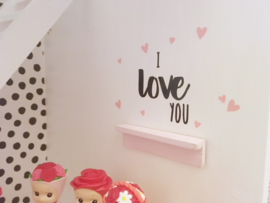 Slaapkamer | Mini sticker | I love you