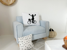 Holidays | Sint | cushion | Piet on the bike