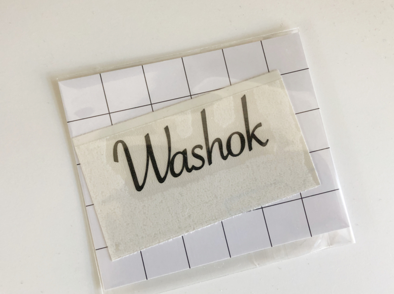 Badkamer | Sticker Washok | sierlijk