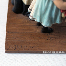 beeldje Ot en Sien met juffrouw