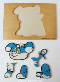 Simplex puzzel - blauwe hond