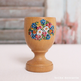 eierdop hout - bloemen