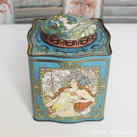blik - theeblik jugendstil - Mucha