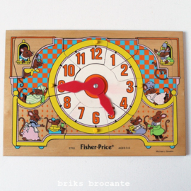 Fisher Price puzzel / oefenklok muizen