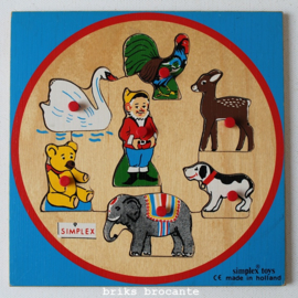 Simplex puzzel kabouter met dieren