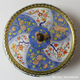 blik / koektrommel Albert Heijn - royal blue