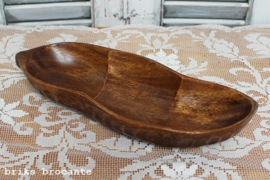 houten serveerschaal peul