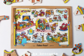 Fisher Price puzzel / oefenklok muizen