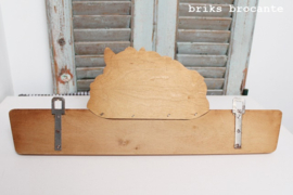 houten kinderkapstok kabouters met elfje