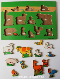 Simplex toys knopjespuzzel dieren