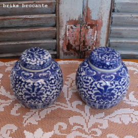Chinese gemberpot - blauw