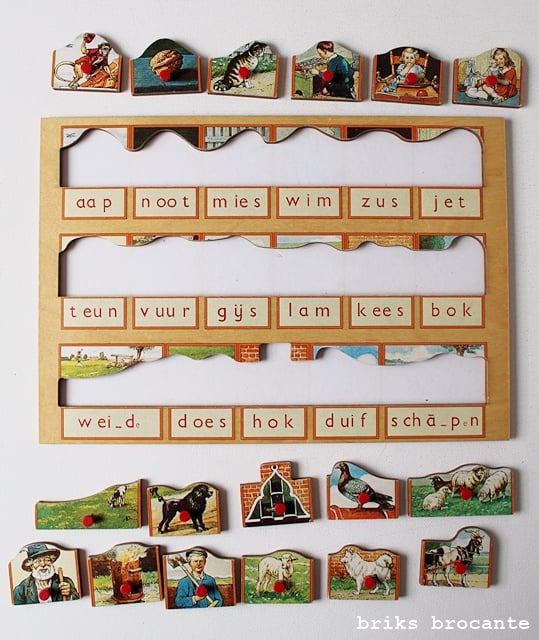 knopjespuzzel leesplankje