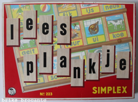 Simplex leesplankje + letters